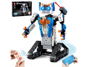Kit de Construcción de Robot STEM, Aplicación y Control Remoto, 447 Piezas de Bloques Educativos de Ingeniería